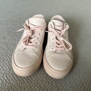 Greats Shoes Blush Pink Leather Sneaker